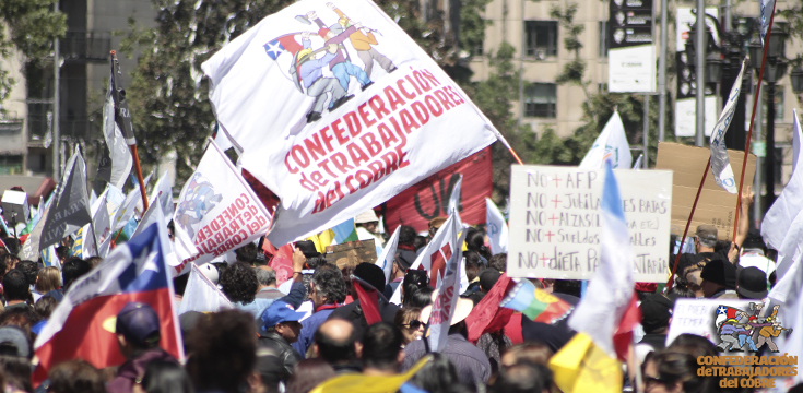 Chile | Confederación nacional del Cobre se suma  a la huelga general